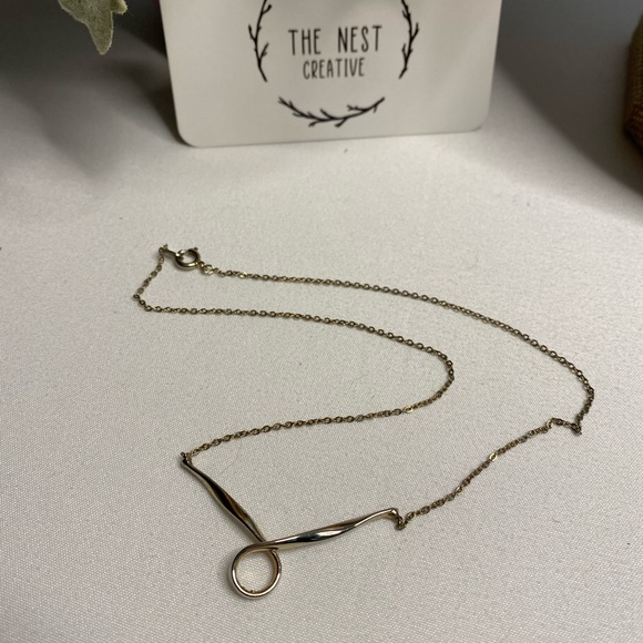 Vintage Silver Loop Necklace - Picture 5 of 6